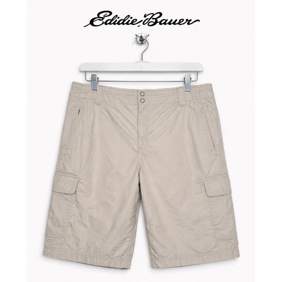 Eddie Bauer Other - Eddie Bauer Beige Cargo Shorts Mercer Fit Cotton Hiking Casual